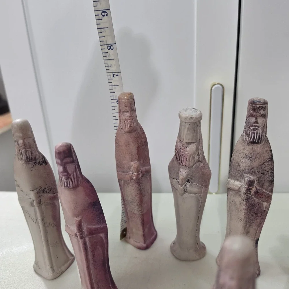 Vintage Hand-Carved Kisii Soapstone Nativity Set (12-Piece) – Made in Kenya
